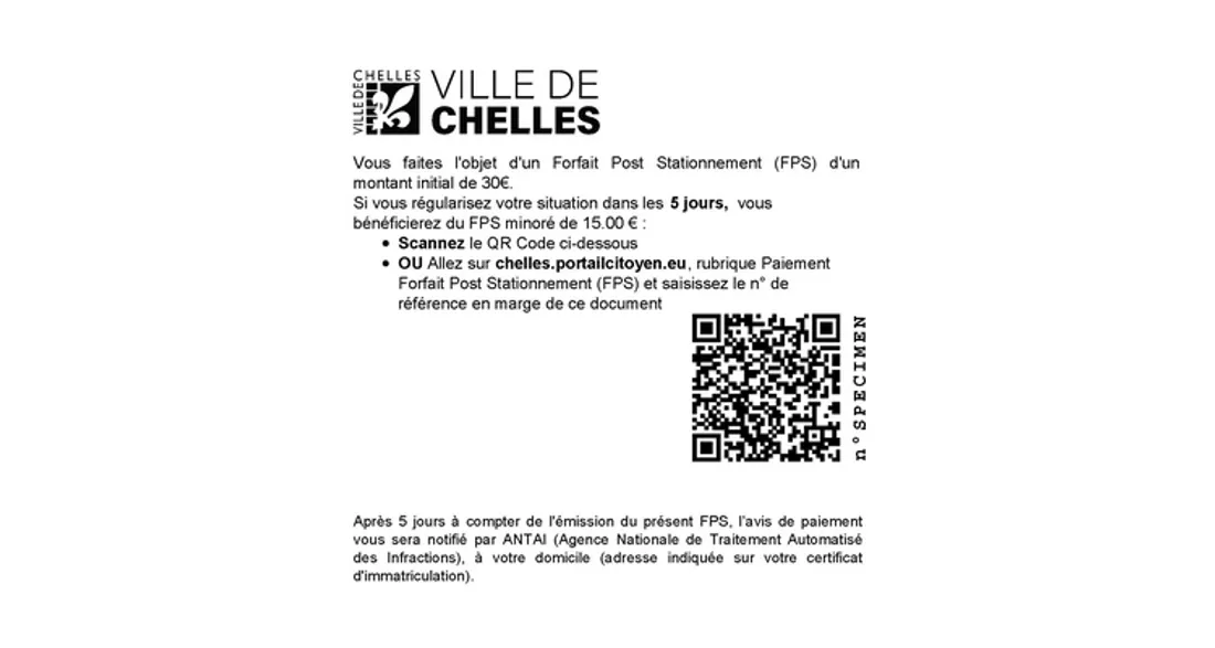 Nouvelle contravention à Chelles