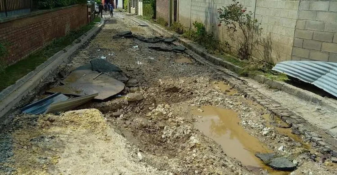 Coulée de boue à Sailly-Laurette