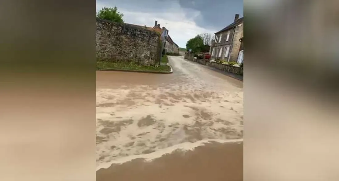 Coulée de boue à Marolles