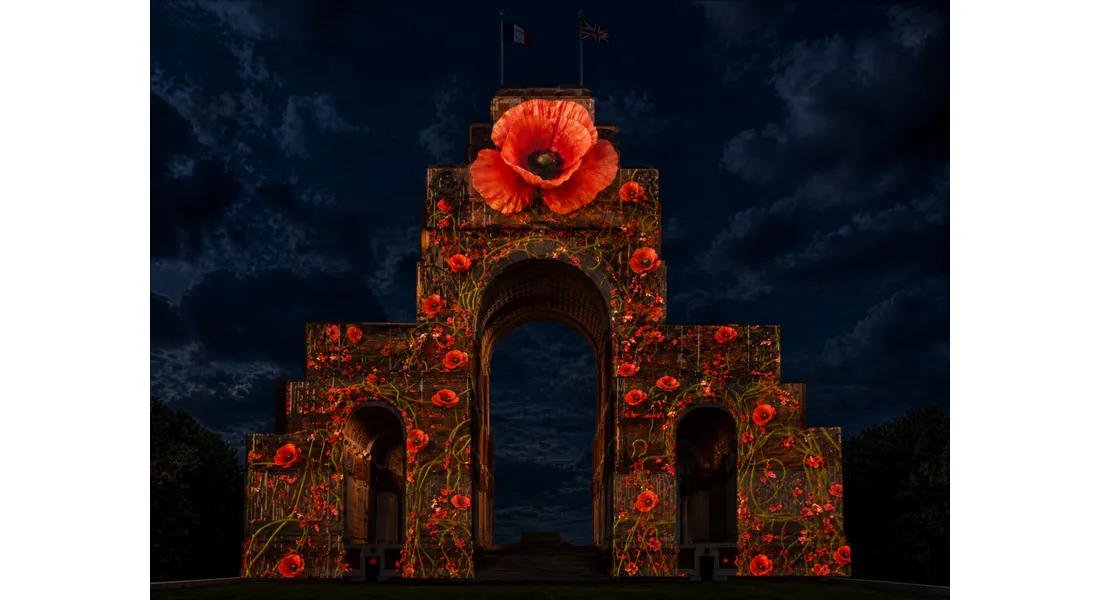 Video-mapping à Thiepval