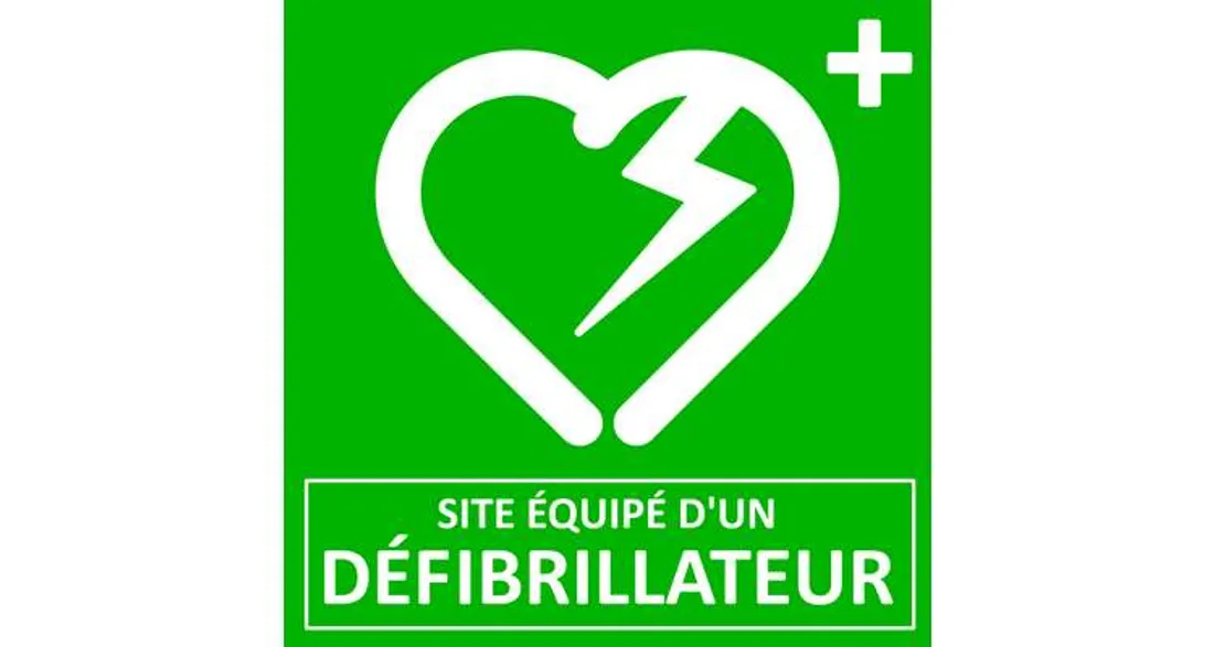Pancarte défibrillateur