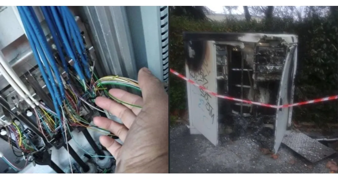 Armoires de fibre optique endommagées à Creil