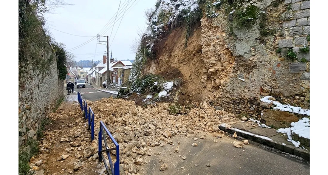 Effondrement d'un mur