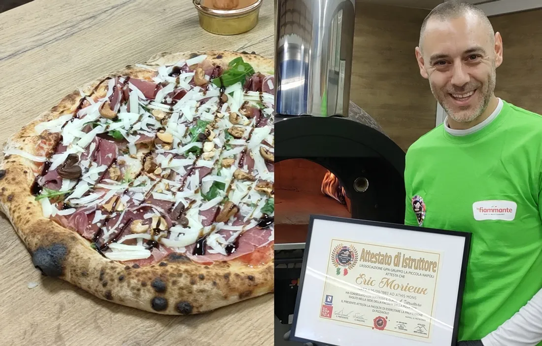 Eric Morieux, champion du monde de pizza "Equipes"