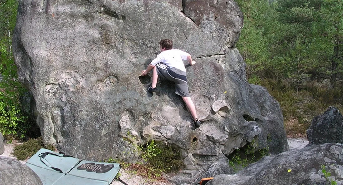 Escalade en forêt de Fontainebleau