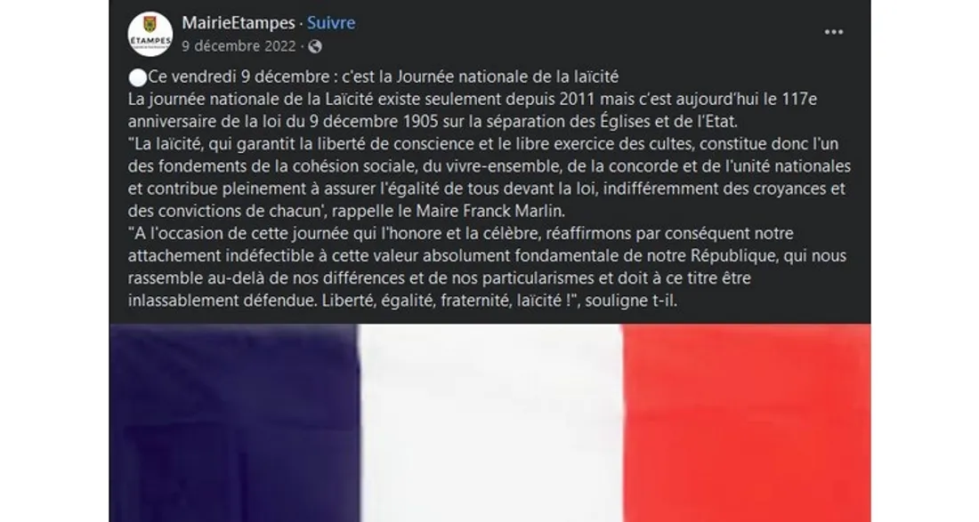 Laïcité à Étampes