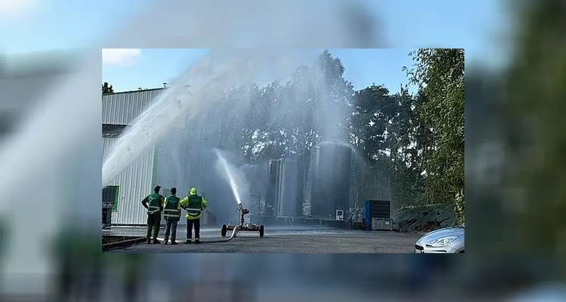 Exercice interservices des pompiers