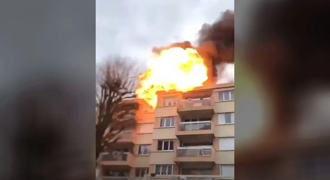 Incendie et explosion à Igny le 12/03/2026