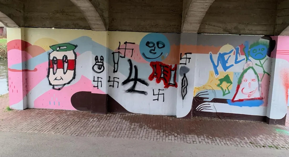 À Abbeville, la Femme nue a finie taguée