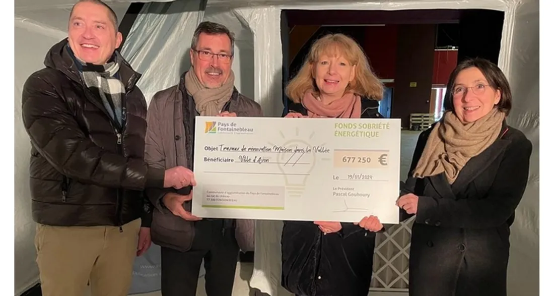 Remise de chèque du fonds de sobriété