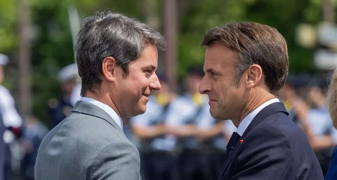 Gabriel Attal et Emmanuel Macron
