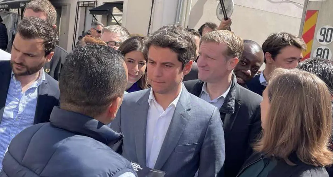 Gabriel Attal à Etréchy