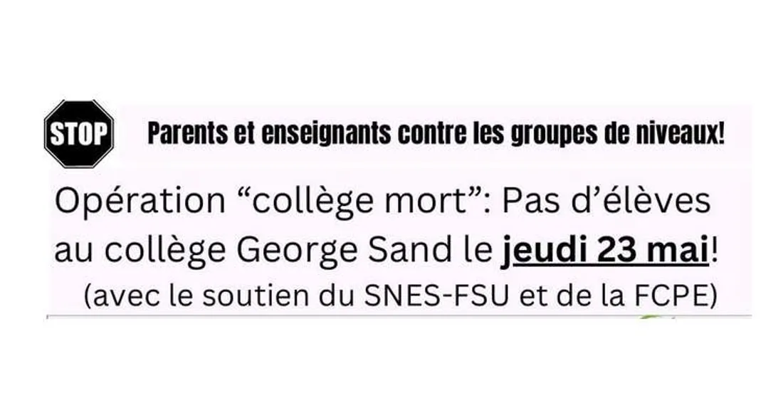 Mobilisation au collège