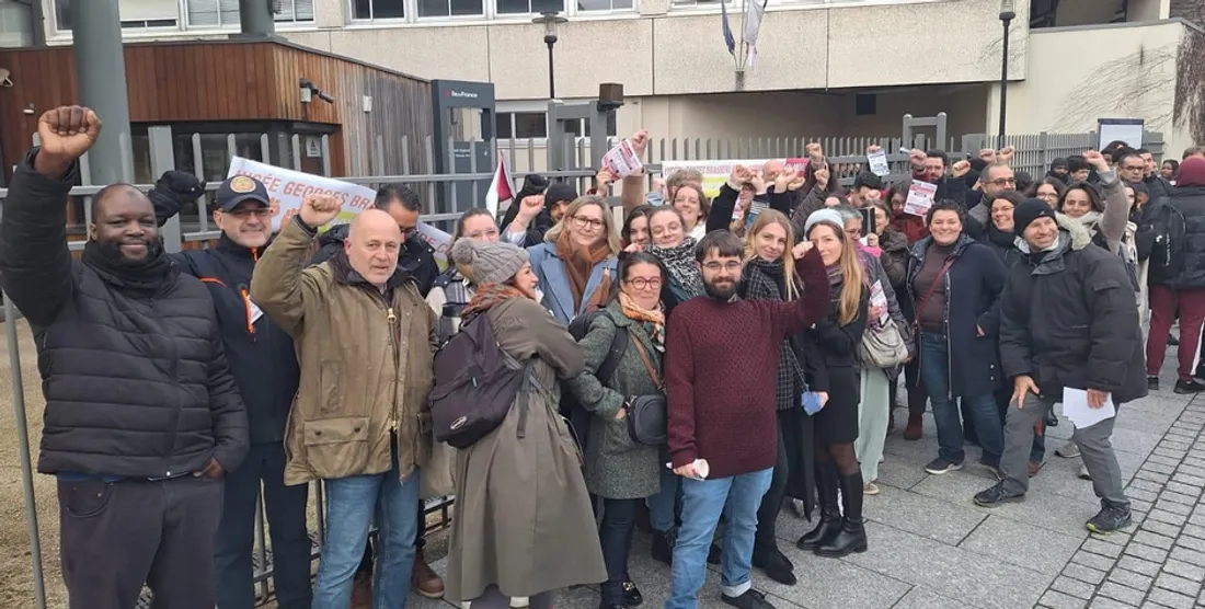 Grève au lycée Georges Brassens d'Evry