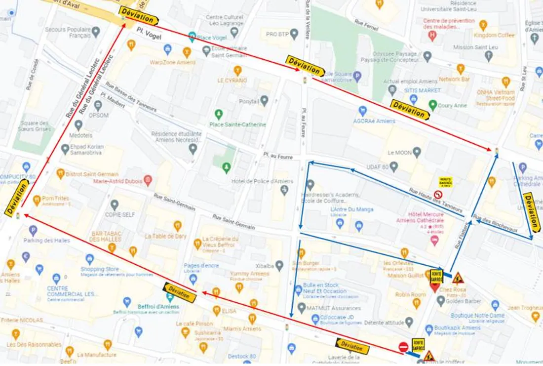 Travaux rue Flatters