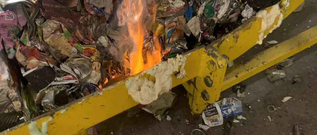 Incendie de déchets