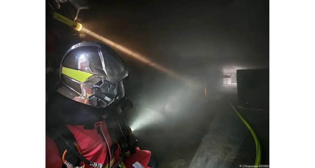 Incendie à Compiègne