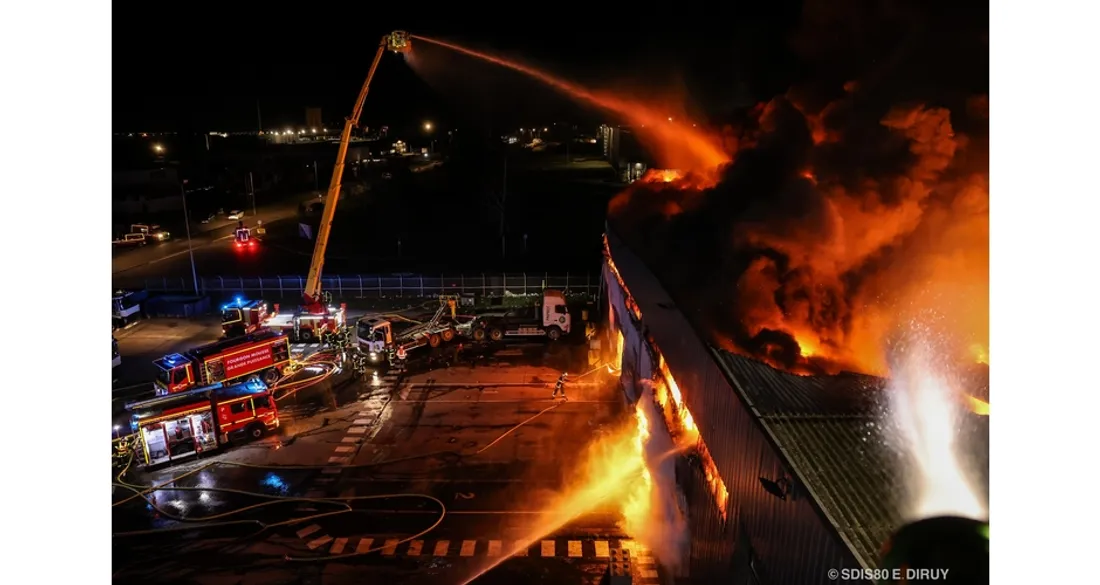 Incendie de Paprec à Amiens Nord