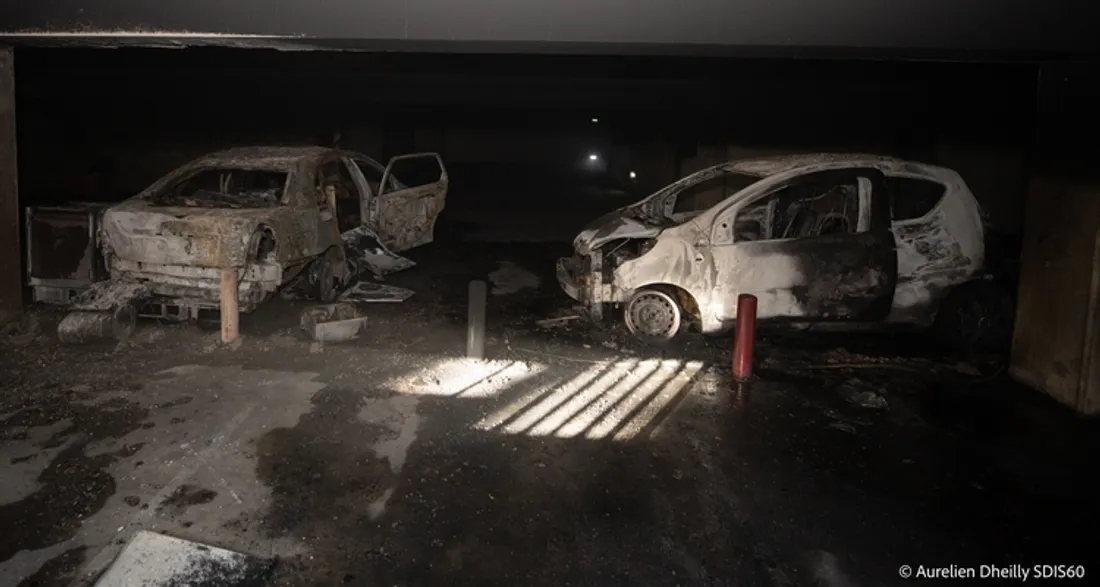 Incendie dans un parking souterrain