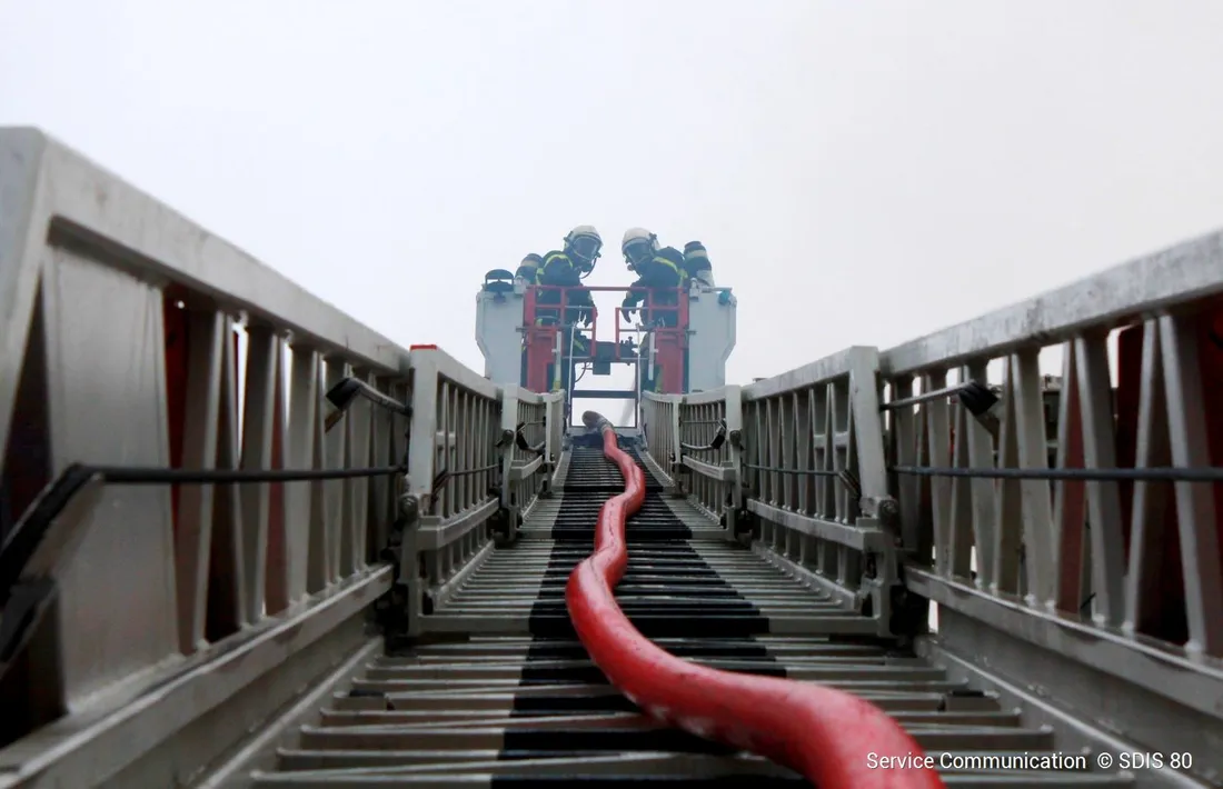 Pompiers en intervention