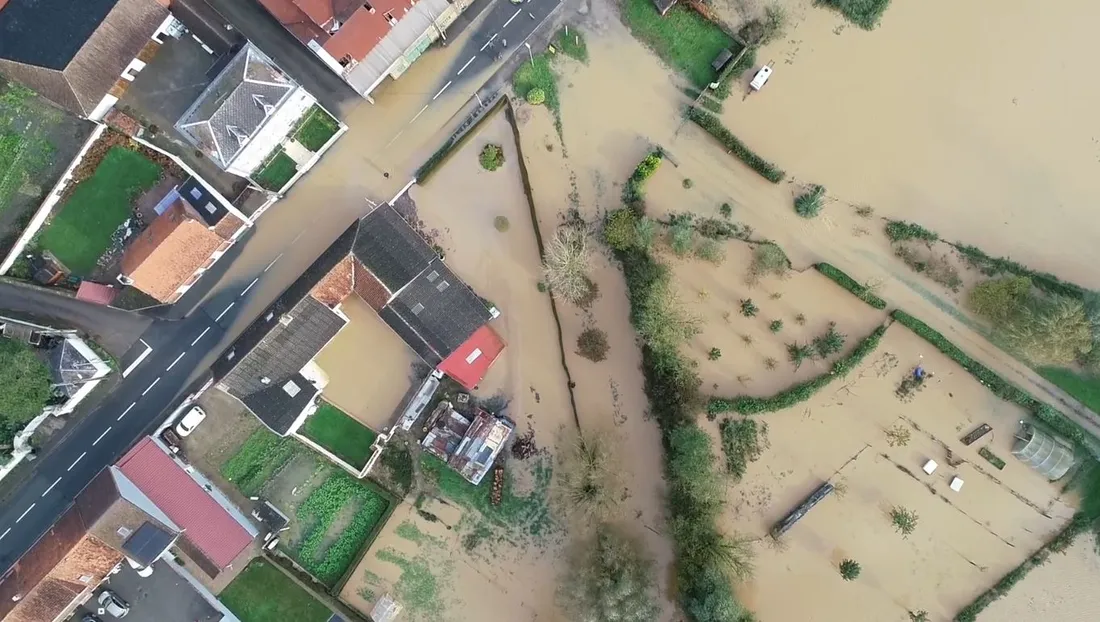 Inondation au Pas-de-Calais en novembre 2023