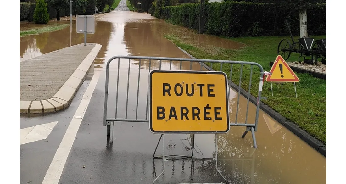 Route inondée