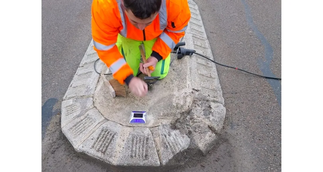 Installation de spot solaire