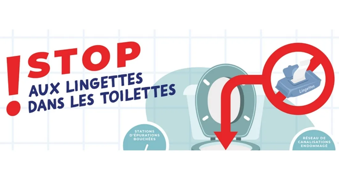Interdiction de jeter les lingettes