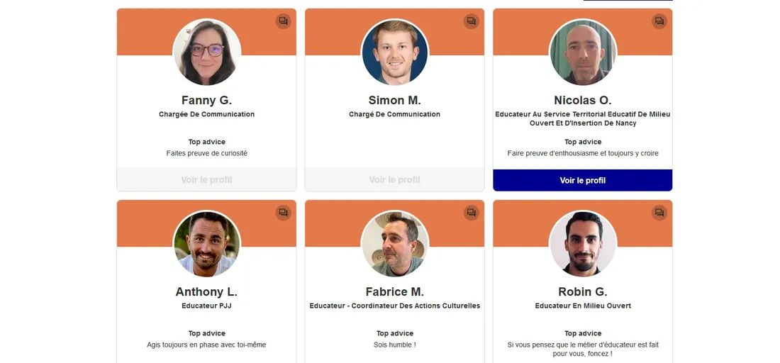 Intervenants pour le recrutement dans la justice