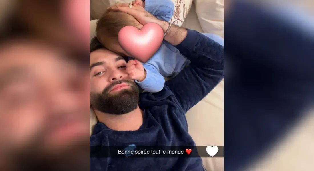 Kendji et son fils, Darel