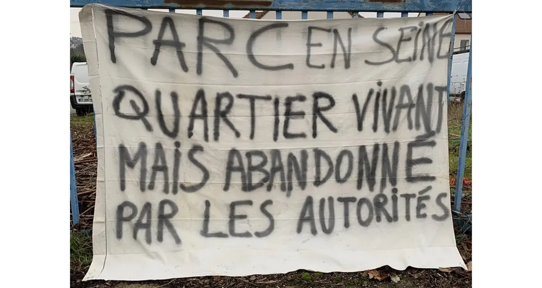 Banderole au quartier "Parc en Seine"