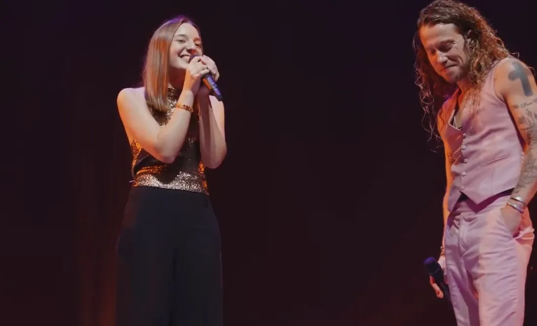 Loghane et Julien Doré sur scène à Nancy