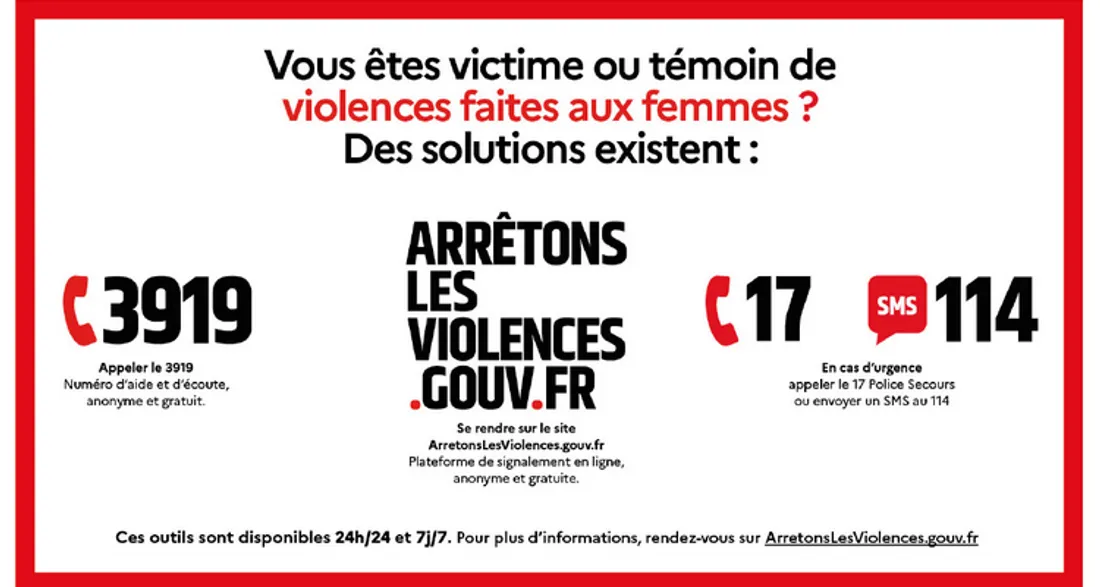 Numéros pour les femmes victimes de violences