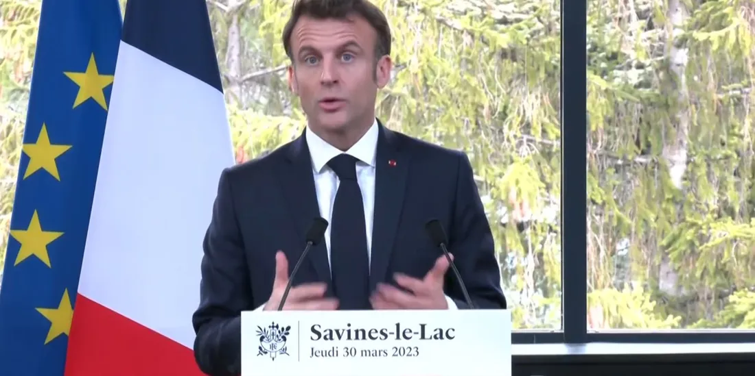 Emmanuel Macron le 30/03/2023