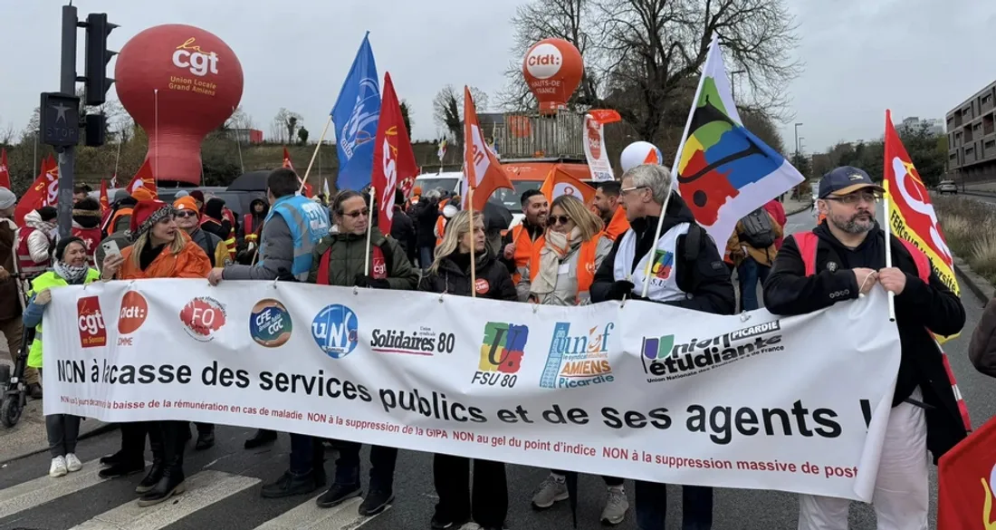 Manifestation à Amiens le 05/12/2024