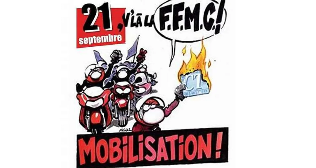 Manifestation de motards