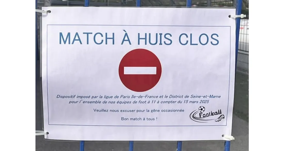 Match à huis clos