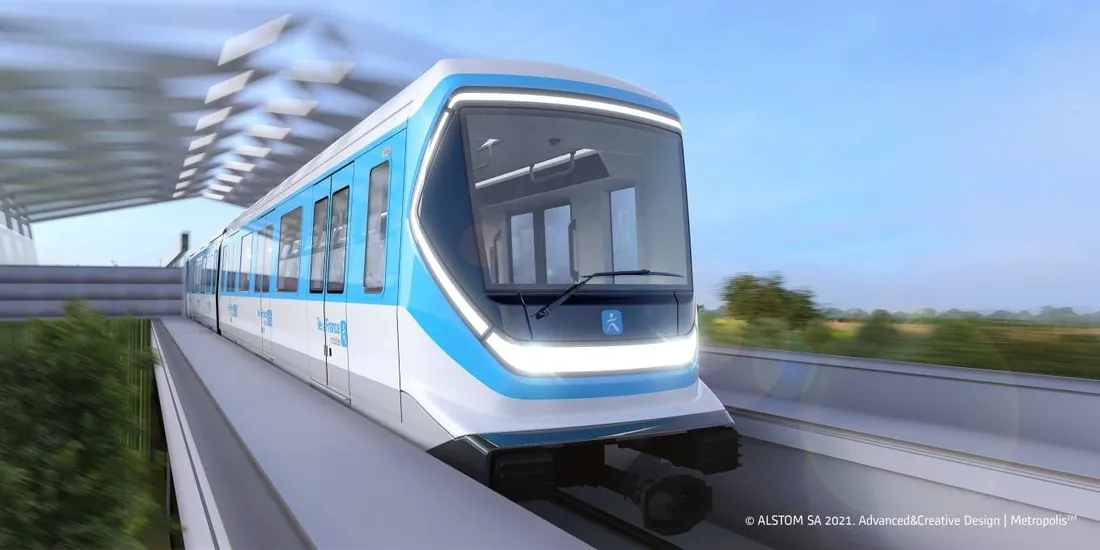 Métro automatique de la future ligne 18