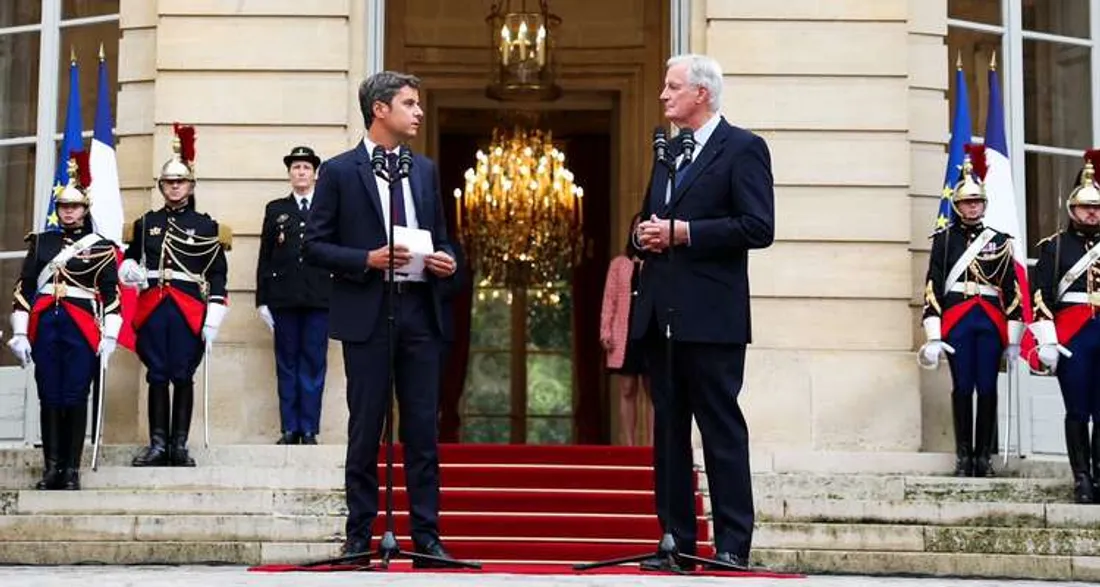 Michel Barnier et Gabriel Attal