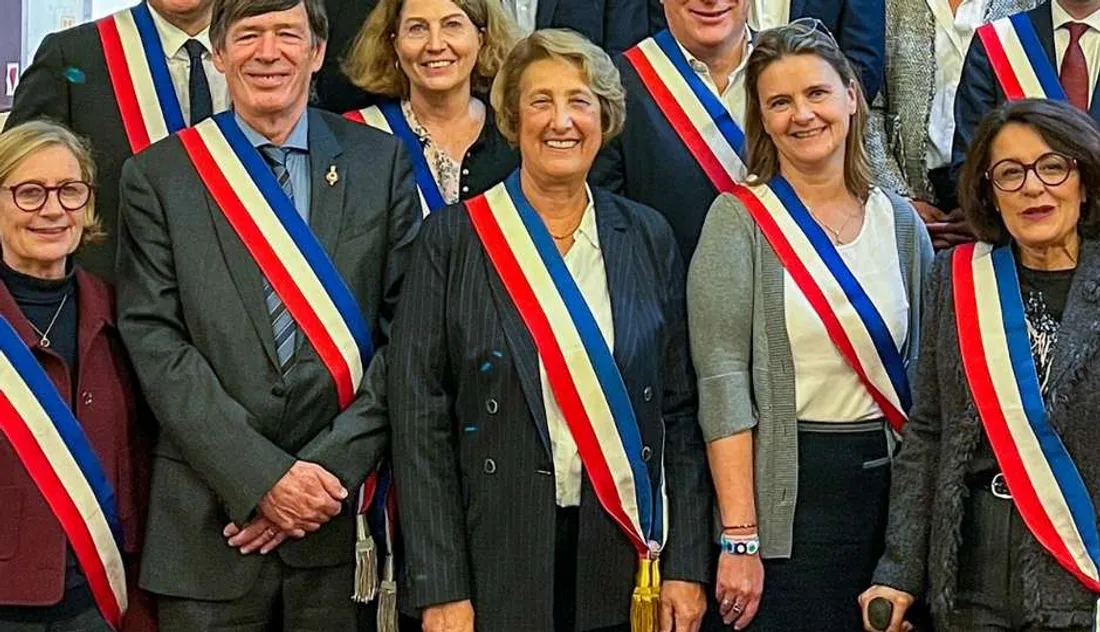 Michèle Grellier (au centre)