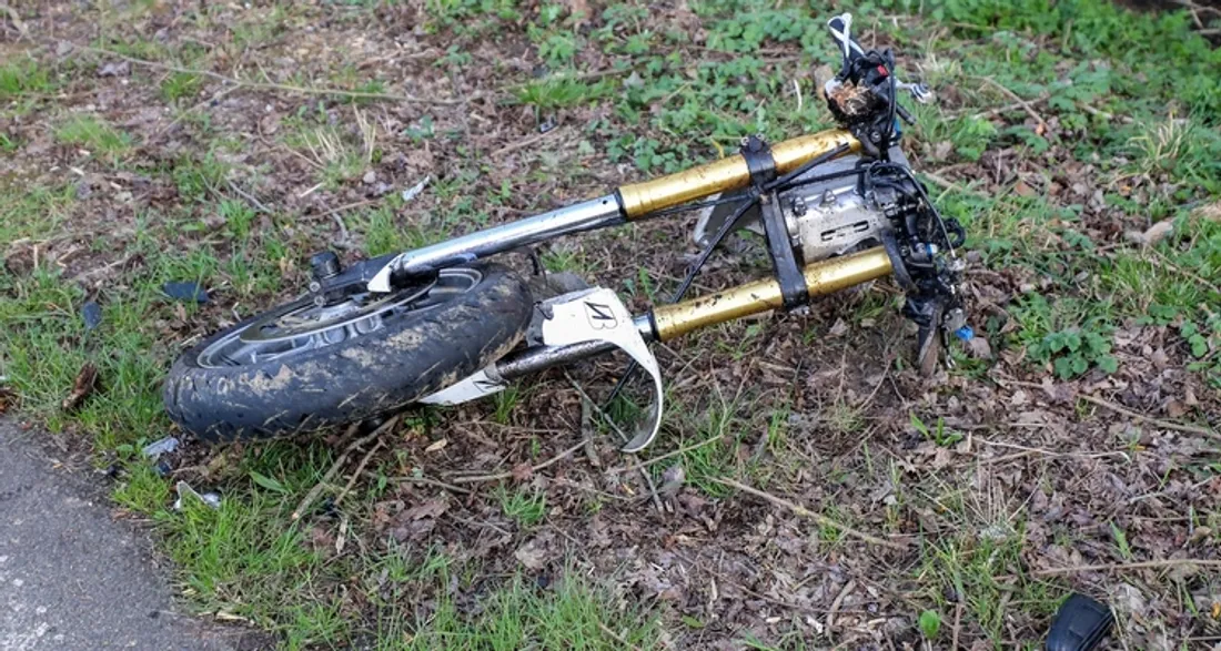 Moto accidentée