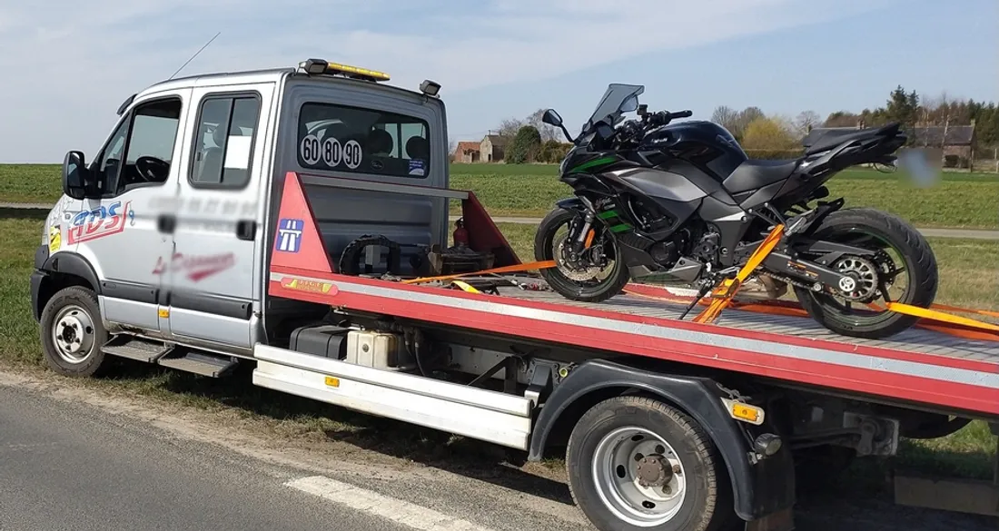 Moto confisquée