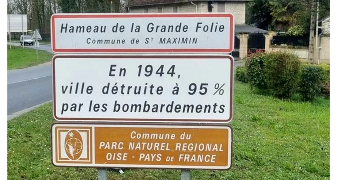 Nouveau panneau commémoratif des bombardements