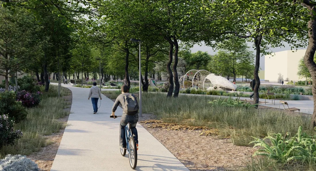 Représentation du parc du Bois de mon Coeur