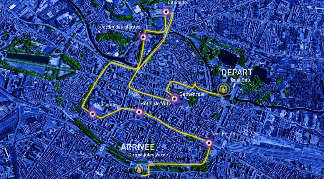 Passage de la flamme olympique