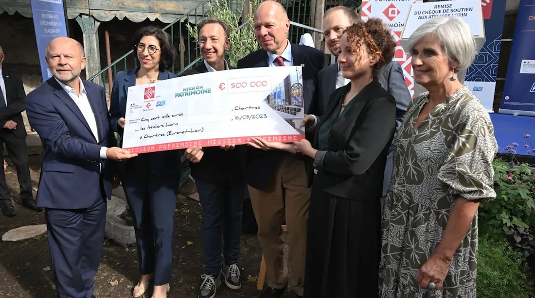 Stéphane Bern aux Ateliers Lorin de Chartres