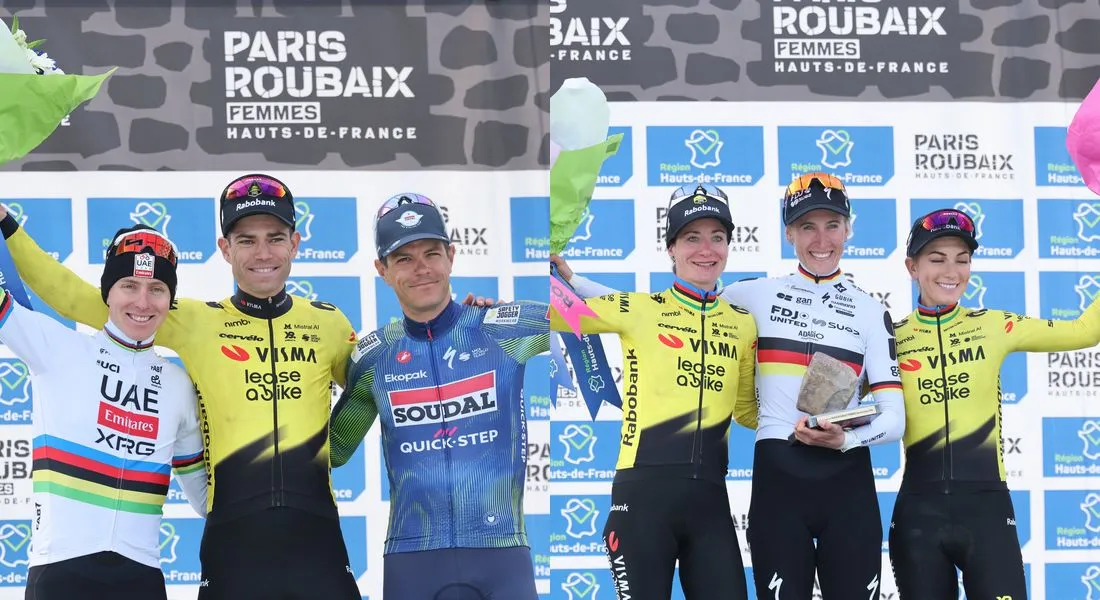 Podiums du Paris-Roubaix 2026