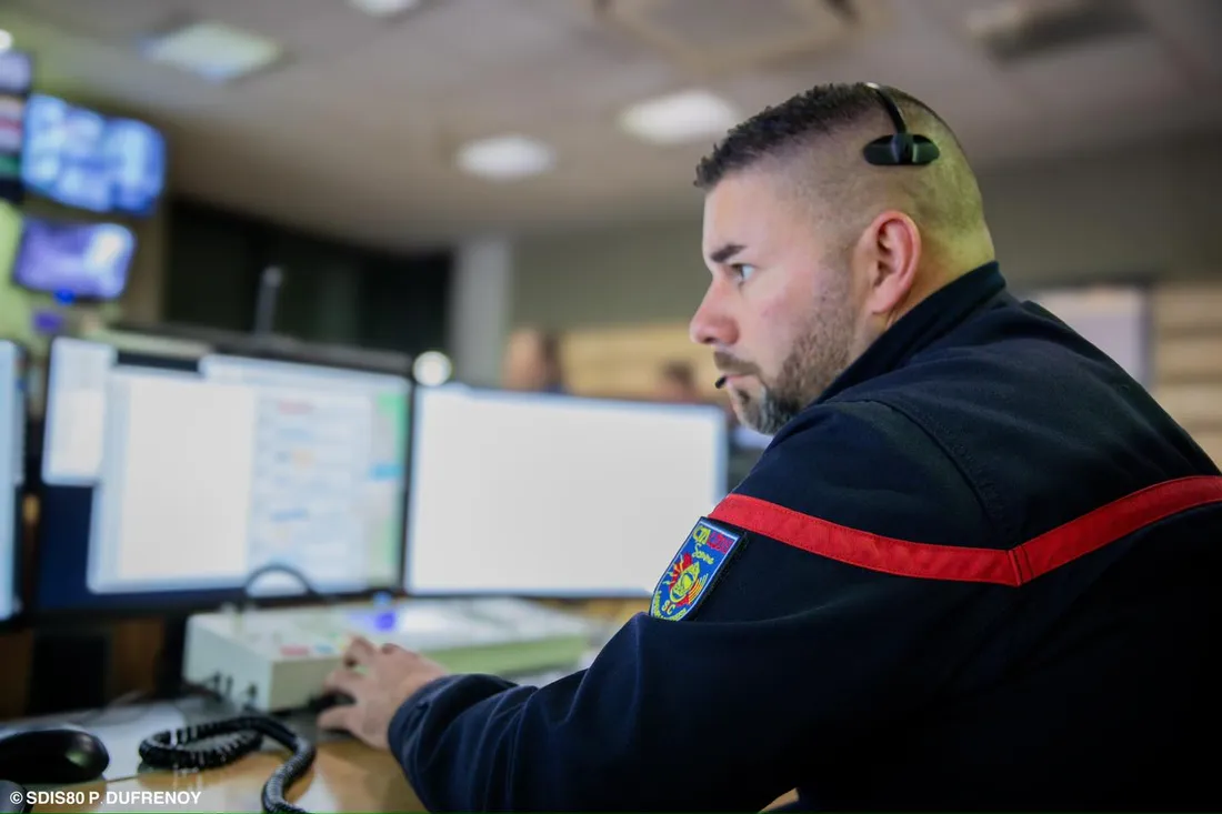 Pompier au CTA CODIS