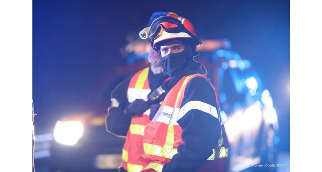 Pompier en intervention 