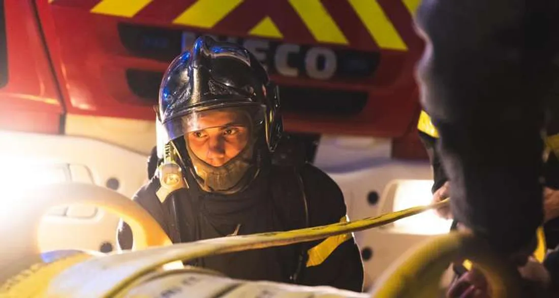 Pompier en intervention